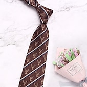 Χαμηλού Κόστους Ανδρικές Γραβάτες &amp; Παπιγιόν-Ανδρικά Γραβάτες Μοντέρνα Κλασσικό Σύγχρονη Σύγχρονη Καθε Ριγέ Με Μοτίβο Γαμήλιο Πάρτι Καθημερινά Ρούχα