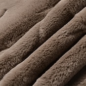 abordables Chaquetas y abrigos de hombre-Hombre Chaqueta de Invierno Abrigo de piel sintética Vacaciones Diario Mantiene abrigado Vellón Otoño Invierno Plano Moda Ropa de calle Diseño Largo Negro Marrón Chaquetas