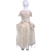 abordables Disfraces de mujer-Horror gótico Chica lobo Vestidos Disfraz Vestido llamativo Cosplay for Mujer Chica Niños Adulto Víspera de Todos los Santos Carnaval Rendimiento Fiesta