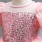 Недорогие Костюмы для девочек-Неделя книги 2026, детское платье для девочек, вечернее платье, платье с коротким рукавом и снежинками, для торжественных мероприятий, выступлений, особых случаев, с пайетками, сетчатое, модное, повседневное, принцесса, макси-платье, вечернее платье, плат