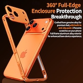 זול נרתיקים לאייפון-טלפון מגן עבור iPhone 17 Pro Max מסגרת באמפר אולטרה דק תבנית גאומטרית מתכת