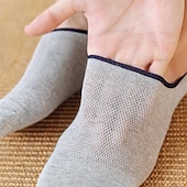 economico calzini da uomo-Per uomo 7 paia Pacchi Multipli Calzini Calzini da Corsa Calzini Casual Nero Blu Colore Semplice Vacanza Sport &amp; Outdoor Quotidiano Base Medio Primavera Autunno Moda Casual