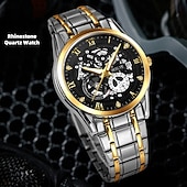 levne Quartz hodinky-Pokročilé pánské náramkové hodinky módní pánské quartz hodinky módní kalendář luminiscenční ciferník nejlepší volba dárku pro muže