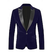 preiswerte Herren Kostüme der 1920er Jahre-Retro Vintage Goldene Zwanziger 1920er Smoking Anzüge &amp; Blazer langarm Der große Gatsby Gentleman Einfarbig Kostüm Herren Karnevalskostüm Karneval Neujahr Cocktailparty Themenparty