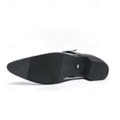 baratos Sapatos de monge-Mocassins masculinos azuis de verniz com fivela - calçado formal elegante para eventos especiais e trajes de noite.