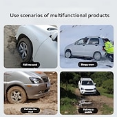 levne Dekorace a ochrana karoserie-Protiskluzová deska pro auto - záchranná podložka z bláta, protiskluzová podložka vhodná pro sníh a pneumatiky, trakci vozidla uvězněného v terénu, kompaktní design, stabilní úchop, protiskluzová