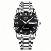 Недорогие Кварцевые часы-Модные мужские наручные часы высококачественные кварцевые часы датчик календаря светящийся циферблат украшение из страз лучший выбор подарка на День святого Валентина для мужчин