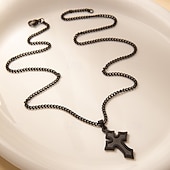 abordables Colliers et pendentifs-1 pièce Collier pendentif Collier For Femmes Rue Cadeau Quotidien Alliage Classique Croix