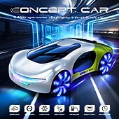 Недорогие Машинки на пульте управления-2025 г., новый беспроводной дрейф-кар Mesiondy 2,4 ГГц с управлением жестами, светодиодными огнями и музыкой, перезаряжаемый через USB пульт дистанционного управления, гоночная игрушечная машинка с