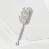 abordables Limpiando suministros-Peine de masaje con cojín retráctil, de diseño portátil para viajes. Cuenta con un anillo de tracción ergonómico, fácil de limpiar y masajeador con cojín de aire, ideal para desenredar cabello grueso