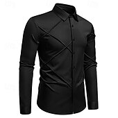 baratos Fantasias masculinas dos anos 1920-Loucos anos 20 Anos 20 Retro Vintage Blusa / Camisa Mafioso Padrinho Corte Justo Fantasia Homens Baile de Máscaras Traje de festa para noite Negócio / Cerimônia / Casamento Festa de Solteira Adulto