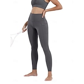preiswerte Einfarbige Leggings-Damen Jogginghose Chinos Leggings Mode Basic Lässig Volle Länge Hohe Taille Einfach Elastischer Bund Bequem Weich Dehnbar Yoga Marineblau Schwarz Wein Grau Frühling Herbst Schmale Passform