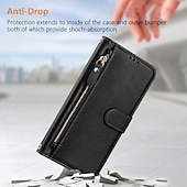 ieftine Carcasă Samsung-telefon Maska Pentru Samsung Galaxy S25 Ultra Plus S23 Ultra Plus S24 FE S22 Plus Ultra S23 FE Portofel Card Fermoar Protectie pentru intreg corpul cu curea de mână Retro PU piele