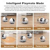 cheap Indoor IP Network Cameras-4MP Smart Robot CCTV Camera Battery Powered AI Motion Detection Remote Control Pet Playmate Two-Way Audio