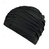 abordables Swim Caps -Ruched Swim Cap Shower Caps Bathing Cap for Adults Polyester / Polyamide Waterproof Hair Protection Surfing Beach