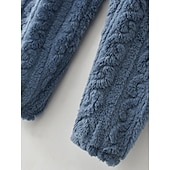 olcso Női hálófelsők és -alsók-Női Pizsama Alkalmi Kényelmes Tiszta szín Rugalmas derék Nadrág Otthon Napi Hosszú ujj Terített nyak Fehér Rubin Sötétkék Bíbor Khakizöld Tavasz Ősz Tél Laza öltözet