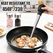 זול כלי בישול וגאדג'טים למטבח-מחבת הודו מנירוסטה לבישול &amp;מזרק מטבח - מזרק נוזלים חמים - מזרק בשר ומזון - גודל גדול עם 2 מחטים &amp;2 מברשות ניקוי - כלי חיוני לחג ההודיה