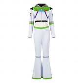 abordables Costumbres de Profesión y Uniforme-Disfraz de lujo Astronauta Chica galáctica traje de cosplay Adulto Mujer Víspera de Todos los Santos Carnaval Fiesta Rendimiento Disfrazarse
