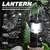 levne Camping Lights &amp;amp; Lucerny-1 balení skládací přenosné LED kempingové lucerny, lehké, vodotěsné, solární, USB dobíjecí LED svítilny, sady pro přežití, pro vnitřní i venkovní použití, pro domácí nouzové osvětlení, výpadky proudu,