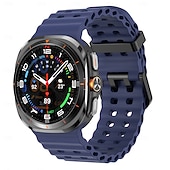 voordelige Samsung horlogebanden-Horlogeband voor Samsung Galaxy Kijk Ultra Siliconen Vervanging Band Verstelbaar Sportband Moderne gesp Oceaan band Polsbandje