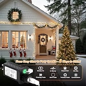 Недорогие LED ленты-Светодиодная гирлянда для рождественской елки, 10 м, 500 светодиодов, гирлянда с теплым белым светом, 8 режимов мерцания, декоративная гирлянда для домашнего рождественского праздничного освещения,