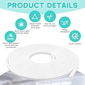 Недорогие LED аксессуары-Система силиконовых светодиодных каналов 16,4 фута/5 м 32,8 фута/10 м белая 14 мм 16 мм водонепроницаемая гибкая неоновая лента для светодиодных лент 10 мм 12 мм (светодиодные ленты не входят в