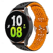 זול להקות שעונים של סמסונג-צפו בנד ל Samsung Galaxy Watch 7/6/5/4 40/44mm, Watch 6 Classic 43/47mm, Watch 4 Classic 42/46mm סיליקוןריצה תַחֲלִיף רצועה מתכוונן אבזם מודרני מודפס פרחוני צמיד