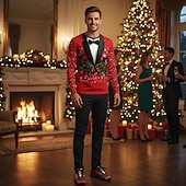 Недорогие Мужские рождественские туфли-мужские кроссовки с принтом в виде рождественской елки — праздничная повседневная обувь с элегантным дизайном в виде рождественской елки, идеально подходящая для рождественских вечеринок и сезонных встреч