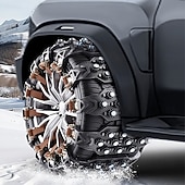 economico Decorazione e protezione carrozzeria-4 pezzi/set di catene antiscivolo per pneumatici per auto, catene da neve, antiscivolo, anti-ghiaccio, adatte per pneumatici per auto, materiale regolabile, catene antiscivolo per auto, resistenti