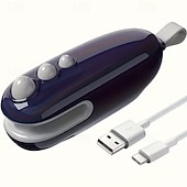 preiswerte Küchenutensilien &amp; Gadgets-1 Mini-Beutelversiegler mit Schneidevorrichtung und Magnet, tragbarer, wiederaufladbarer 2-in-1-Handbeutelversiegler zum Verschließen und Schneiden von Lebensmittelbeuteln, Heißsiegelgerät für