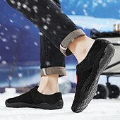 economico Ciabatte e infradito da uomo-scarpe slip-on trapuntate marroni da uomo con fodera in pile: calzature calde e comode per l'inverno e le uscite informali