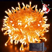 cheap Plug String Lights-Christmas Tree Decorative String Lights Fairy String Lights 8 Function Low Voltage Safety Plug in Holiday Wedding Party Atmosphere Decorative Lights Props 10/20/30/50/100 meters