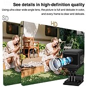 abordables Cámaras de red IP de interiores-Sistema de vigilancia para exteriores con cámara inteligente HD de visión nocturna y control por aplicación. &amp;Almacenamiento en la nube SD (tarjeta no incluida): para niñera/monitoreo de cámara,