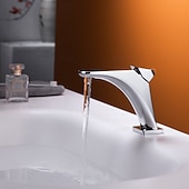 preiswerte Waschbeckenarmaturen-Waschbeckenarmatur - Klassisch Galvanisiert Mittelset Einhebel EinlochBath Taps