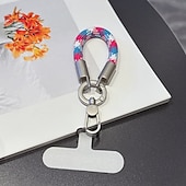 abordables Correas para el teléfono y muñequeras-Nueva correa para teléfono con clip, pulsera y clip, resistente y duradera. &amp;Cordón para cámara unisex antipérdida, correa de muñeca corta para teléfono, nuevo cordón giratorio de una pieza con cierre