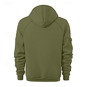 baratos hoodies básicos dos homens-Homens Moletom Full Zip Hoodie Moletom com zíper Azul Preto Branco Verde Tropa Vinho Com Capuz Tecido Zip Up Bolsos Desportos e Ar livre Casual Diário Roupa de rua Designer Básico Primavera Outono