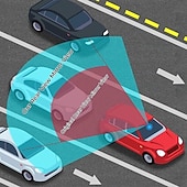 Недорогие Сервис транспортных средств-Автомобильное зеркало заднего вида, широкоугольное выпуклое зеркало с креплением, универсальное, подходит для автомобилей, внедорожников, грузовиков - прочный АБС-материал, простая установка,