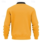 economico Giubbotti Casual-Per uomo Giacca Leggera Giacca Casual Vacanza Quotidiano Traspirante Tasca Primavera Autunno Semplice Moda Classico Collo alla coreana Regolare Nero Giallo Rosso Blu marino Blu reale Giacca