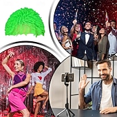 economico Parrucche di Carnevale-Parrucca di Carnevale 2026 Rosa Rosso Blu Liscio Corto Parrucca sintetica da festival Martedì grasso Parata Capelli per costumi da cosplay per Da uomo
