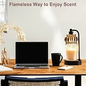 economico lampada da comodino-Lampada scaldacandele con timer, lampada scaldacandele dimmerabile, scaldacera per candele con nero