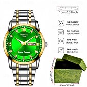 Недорогие Кварцевые часы-Модные мужские наручные часы высококачественные кварцевые часы датчик календаря светящийся циферблат украшение из страз лучший выбор подарка на День святого Валентина для мужчин