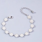 halpa Rannekorut ja rannerenkaat-Naisten Ranneketjut Rannerenkaat Perinteinen Kukka Muoti Metalliseos Rannekorun korut Vaalean sininen Käyttötarkoitus Päivittäin Pyhäpäivä