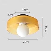Недорогие Простота Потолочные Светильники-современный круглый потолочный светильник Morandi с врезным креплением