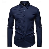economico Costumi maschili degli anni '20-Anni Ruggenti Anni 1920 Retrò Vintage Blusa / Camicia Gangster Testimoni dello Sposo Slim Fit Costume Per uomo Mascherata Abbigliamento da sera Affari / Cerimonia / Matrimonio Addio al Nubilato Adulti