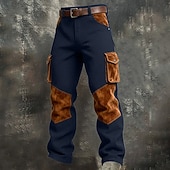 Χαμηλού Κόστους Στρατιωτικά παντελόνια-Ανδρικά Βάφλα Παντελόνια με τσέπες Παντελόνια Casual παντελόνι Τσέπη Ελαστική μέση Πολλαπλή τσέπη Σκέτο Άνεση Moale Πλήρες μήκος Causal Καθημερινά ΕΞΩΤΕΡΙΚΟΥ ΧΩΡΟΥ Διακοπές Μοντέρνα Μαύρο Πράσινο Χακί