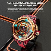 baratos Premium-Relógio inteligente Lokmat Appllp 4 Pro de 1,75 polegadas com 4G LTE, pedômetro, lembrete de chamadas, monitor de sono, compatível com Android e iOS, unissex, GPS, IPX-1, caixa de 50 mm.