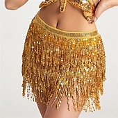 levne Oblečení na břišní tance-Samba Dancewear břišní taneční sukně s třásněmi rave sukně sukně s flitry hip šátek na festivaly kostým pro představení