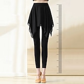 voordelige Sets en Eendelige Stukken-Dames Yoga-outfit Strakke legging met rok 2-delige workoutset Effen Kleur Sportoutfits Herfst Zwart Rood Modaal Dans Pilates Yoga Hoge taille Lichtgewicht Ademend Korte mouw Sport Sportkleding