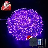 halpa Aurinkoenergiakäyttöinen-Ulkona aurinkosähkölaitteet IP44 vedenkestävä valostring sisä- ja ulkotiloissa piha terassi häät lomajuhla puu ilmapiirikoristelu valo USB-lataus kaukosäätimellä 10/20/30/50/100M