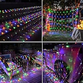 olcso Hálózatra csatlakoztatható elektronika-Háló Fények Csatlakoztatható Vízálló Fényfüzér Átlátszó Drót 8 Móddal Alacsony Feszültségű Biztonságos Dugó Benti/Kültéri Udvar Fűszeres Buli Esküvő Fesztivál Fa Díszítő Fény Kiegészítők